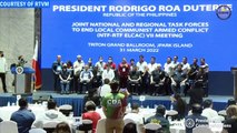 President Rodrigo Roa Duterte joins the officials and members of the National Task Force and Regional Task Force to End Local Communist Armed Conflict (NTF-RTF-ELCAC) in Region VII (2)