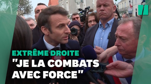 Macron regrette que Le Pen soit moins présentée comme d'extrême droite