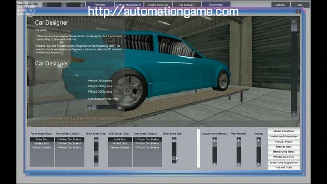 Automation : Création des voitures