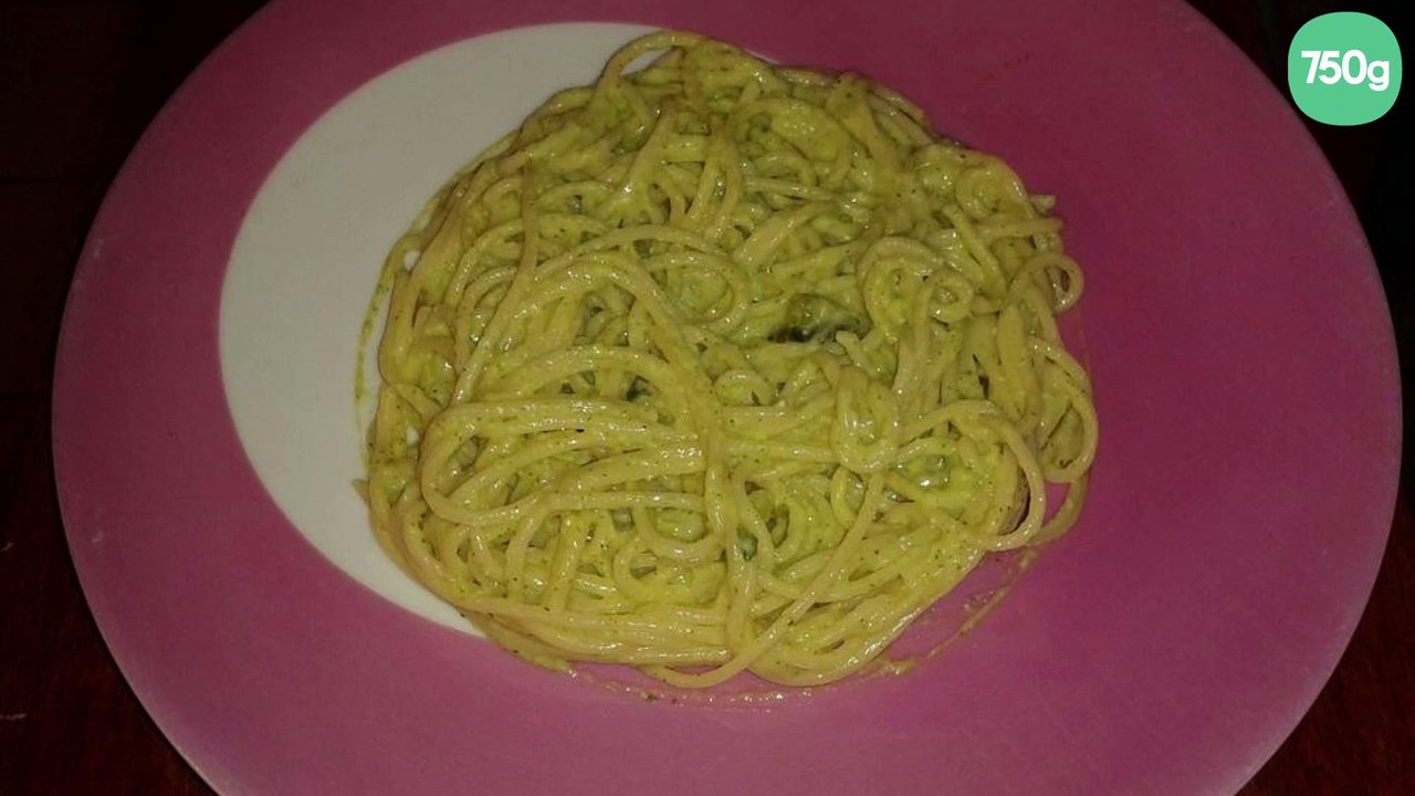 Spaghetti sauce courgette et chèvre