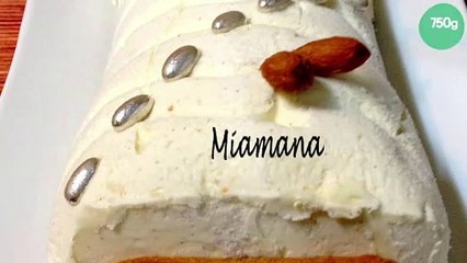 La Bûche Vanille-Caramel, croustillant spéculos praliné