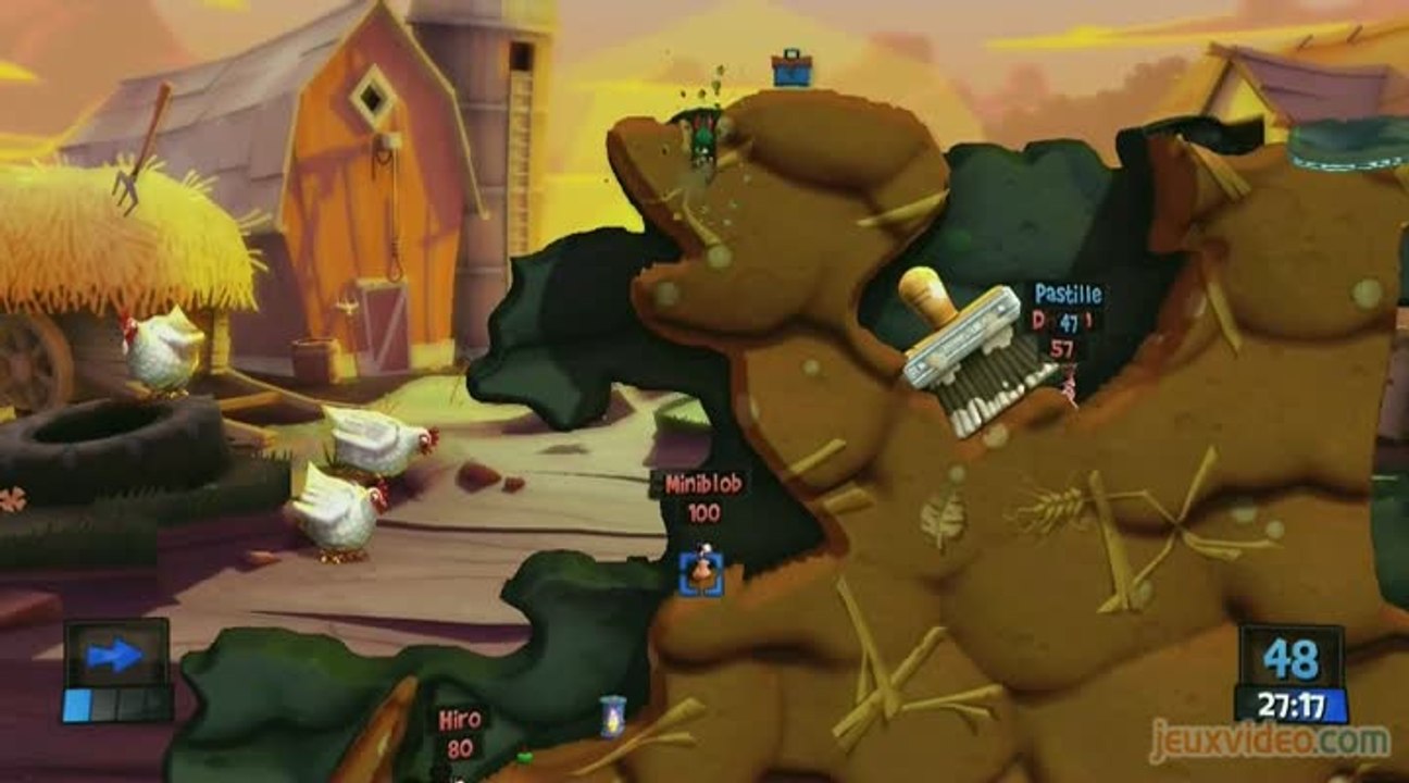 Worms Revolution : 2/2 : JVcom contre Yorkie Mix