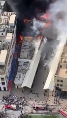 حريق سوق المباركية