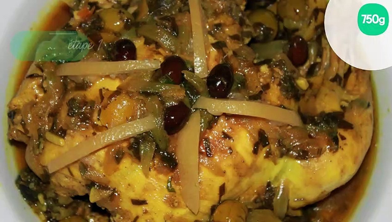 Tajines poulet, olives et citron confit