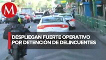 Trasladan a detenidos tras operativo antidrogas en alcaldía Cuauhtémoc