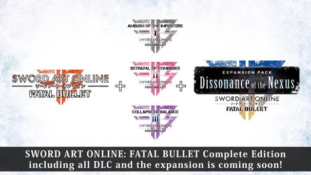 Sword Art Online : Fatal Bullet Expansion and Complete Edition Trailer
