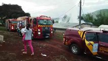 Corpo de Bombeiros aponta que houve grande prejuízo após incêndio em empresa no interior de Cascavel
