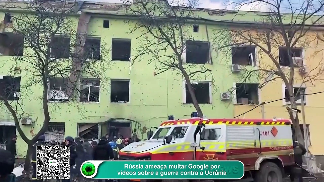 Rússia ameaça multar Google por vídeos sobre a guerra contra a Ucrânia