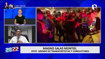 Magno Salas sobre acuerdos del MTC con gremios de transportistas: “No hay ningún acuerdo”