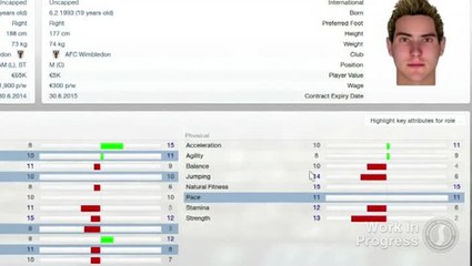 Football Manager 2013 : Le système de comparaison des joueurs
