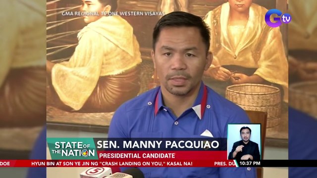 Pacquiao, sinabing dapat maging babala sa mga nagpa-planong iboto si Marcos ang isyu ng 'di pa nababayarang estate tax | SONA