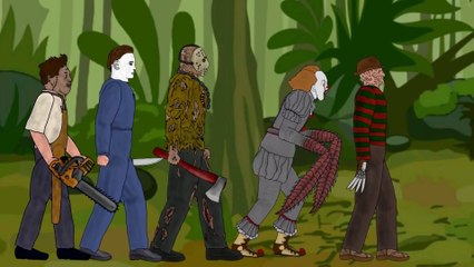 Siren Head vs Jason Voorhees Michael Freddy IT Pennywise Leatherface SLENDER MAN Predator Dc