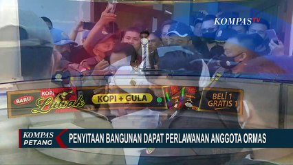 Tempati Bangunan Milik Pemkot Kotamobagu, Ormas Melawan Saat Ditertibkan Satpol PP!