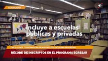 Récord de inscriptos en el programa Egresar