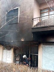 Başkent'te depo yangınında alevler göğe yükseldi