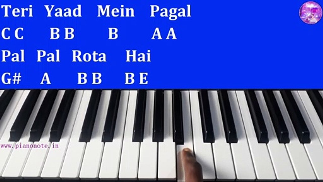 Teri Yaad Mein Pagal Pal Pal Rota Hai Piano Tutorial with Notes  Josh  Julius Murmu Keyboard Pjtl | तेरी याद में पागल पल पल रोता है