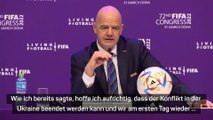 Infantino verteidigt Russland-Teilnahme bei Kongress