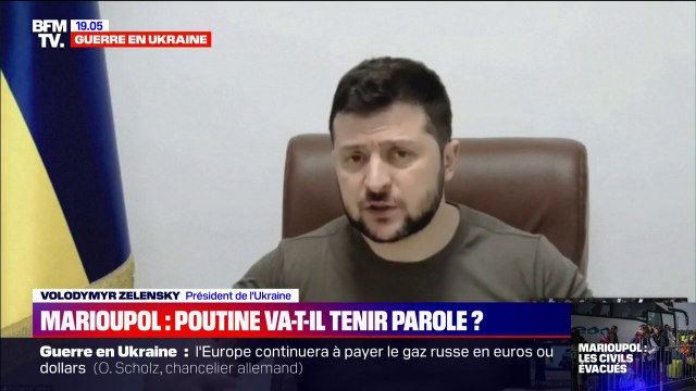 Volodymyr Zelensky à propos de Marioupol: Aujourd'hui, c'est l'un des endroits les plus horribles en Europe