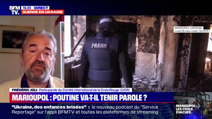 Frédéric Joli (Croix-Rouge) sur l'évacuation de Marioupol: "Il est illusoire d'imaginer que tout le monde puisse sortir demain"