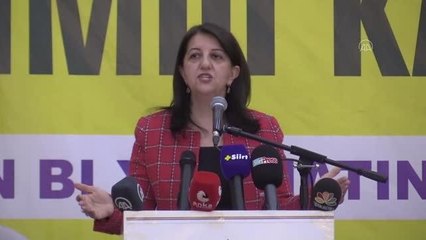 HDP Eş Genel Başkanı Buldan, partisinin Siirt kongresinde konuştu