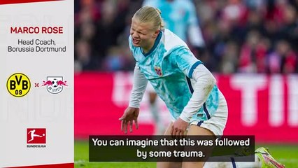 Haaland a major doubt with 'black and swollen' ankle - Rose