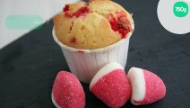 Muffins aux fraises tagada classiques