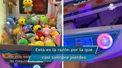 Revelan secreto de máquinas de peluches