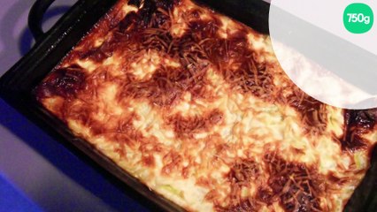 Gratin de courgettes saumon