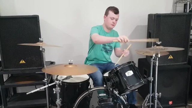 St Josephs Regional College drummer Andrew Archer