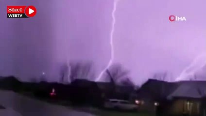 Nadir olarak meydana gelen “ters yıldırım” görüntülendi