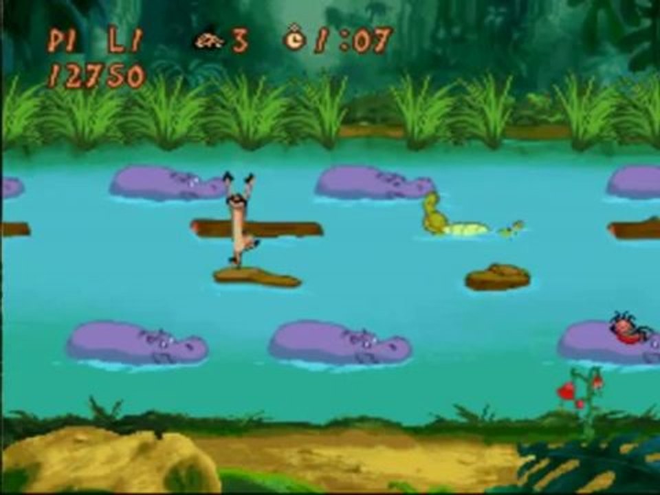 Timon & Pumbaa s'Eclatent dans la Jungle : Timon traverse la rivière