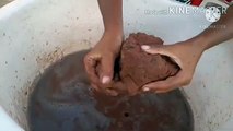 Soothing Red Dirt Sand Cement Gritty Chunks Water Crumbles Cr: Fun with ASMR