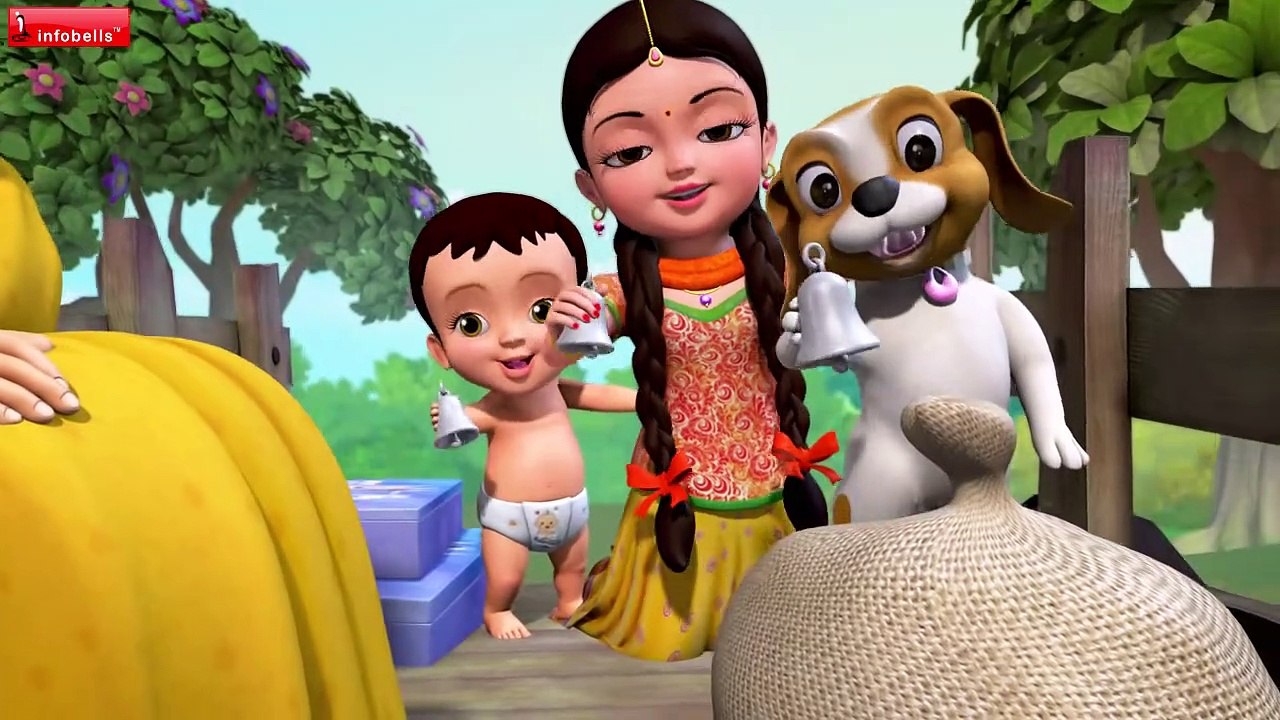 Wheels on the Bullock Cart Goes Round and Round   Telugu Rhymes for Children   Infobells