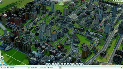 SimCity : Vue générale d'une ville