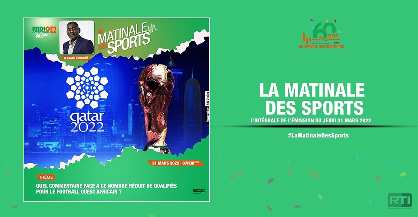 Matinale Des Sports du 31 mars par Fernand Kouakou [ Radio Côte d'Ivoire ]