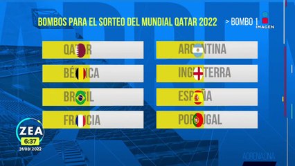 Así quedaron los bombos para el Mundial