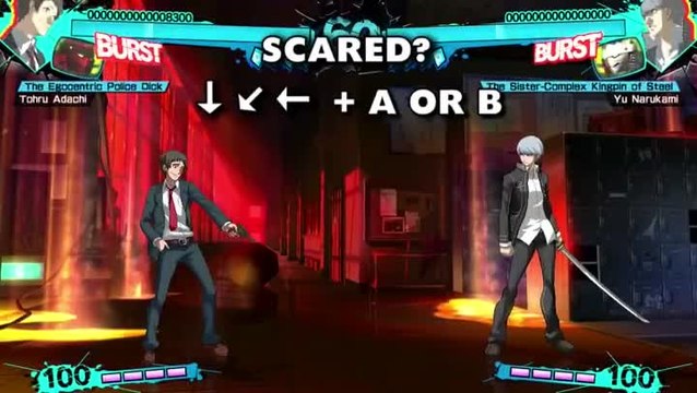Persona 4 : Arena Ultimax : Mouvements d'Adachi