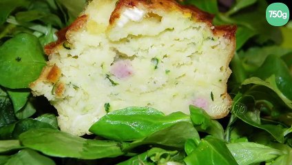 Cake courgette, camembert et saucisse blanche