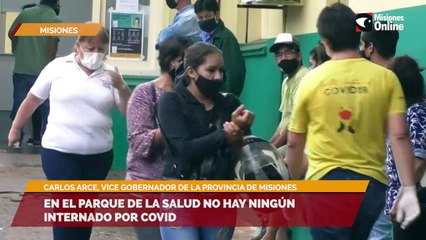 En el parque de la salud no hay ningún internado por covid