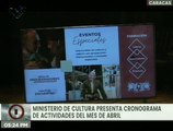 Ministerio de Cultura presenta cronograma de actividades para el mes de abril