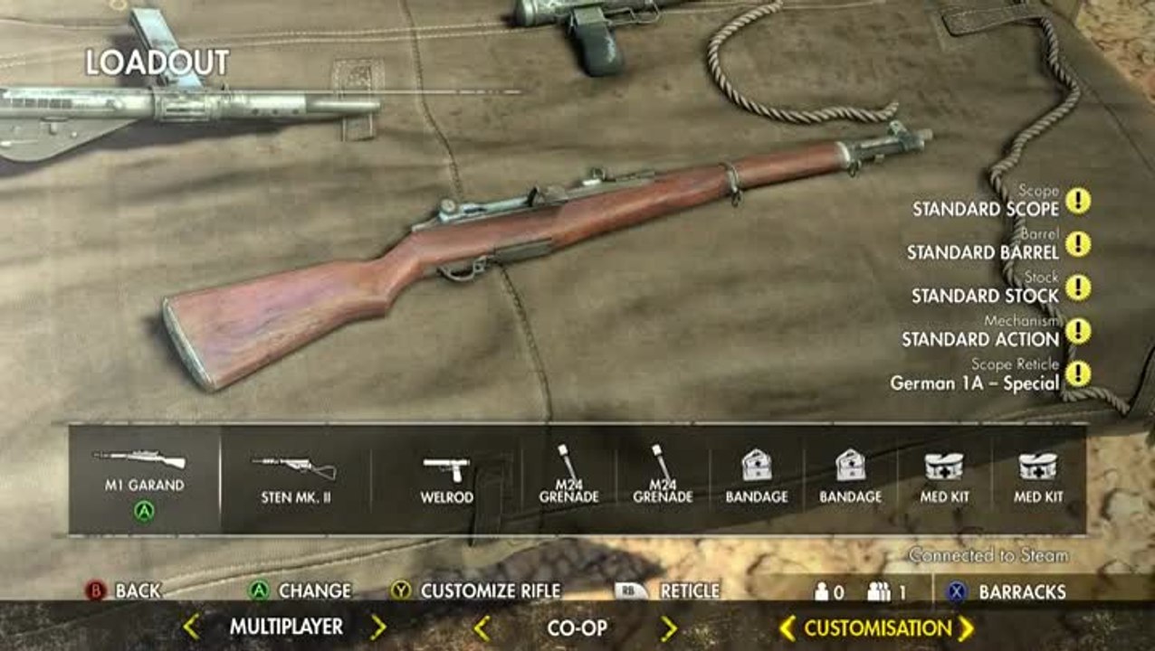 Sniper Elite III : Multi versus / co-op et personnalisation des armes