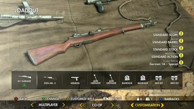 Sniper Elite III : Multi versus / co-op et personnalisation des armes