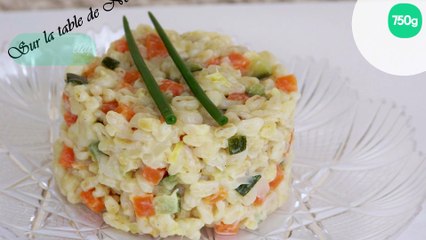 Blésotto crémeux aux légumes