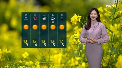 [굿모닝MBN 날씨]4월 첫날, 출근길 '쌀쌀'…큰 일교차 주의