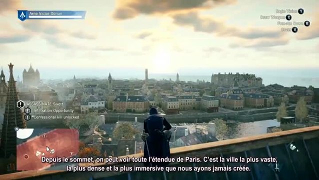 Assassin's Creed Unity : Gamescom 2014 : Gameplay commenté