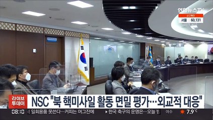 NSC "북 핵·미사일 활동 면밀 평가…외교적 대응"