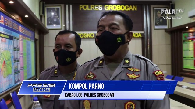 Bag Log Polres Grobogan mengecek kondisi instalasi jaringan listrik di kantor Polres Grobogan