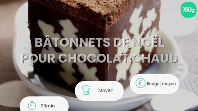 Bâtonnets de Noël pour chocolat chaud