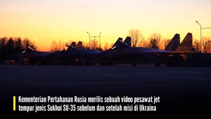 Sukhoi Su-35 ‘Turun Gunung’ Gempur Ukraina di Kegelapan Malam