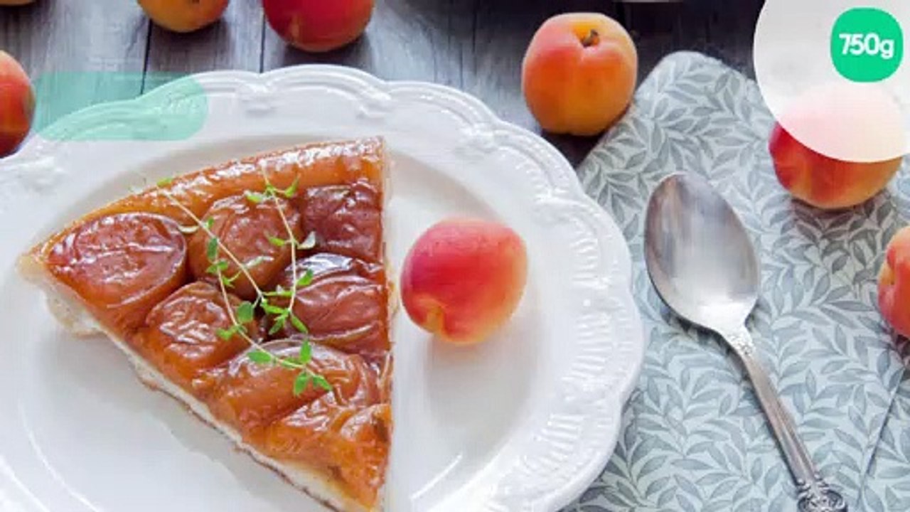 Tartelette aux abricots, thym et amandes